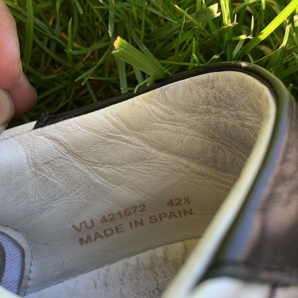 Saint Laurent Paris bright white silver star navy Sneakers Sz 42 1/2 designer - Picture 7 of 17